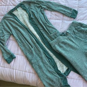 Robe and lounge pant set